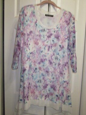 NWOT Casual Express Floral Lace Tunic Sz XL